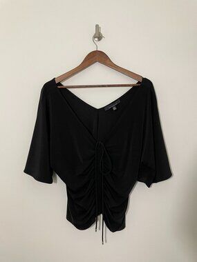 White House Black Market Short sleeve Dress blouse - Black XL